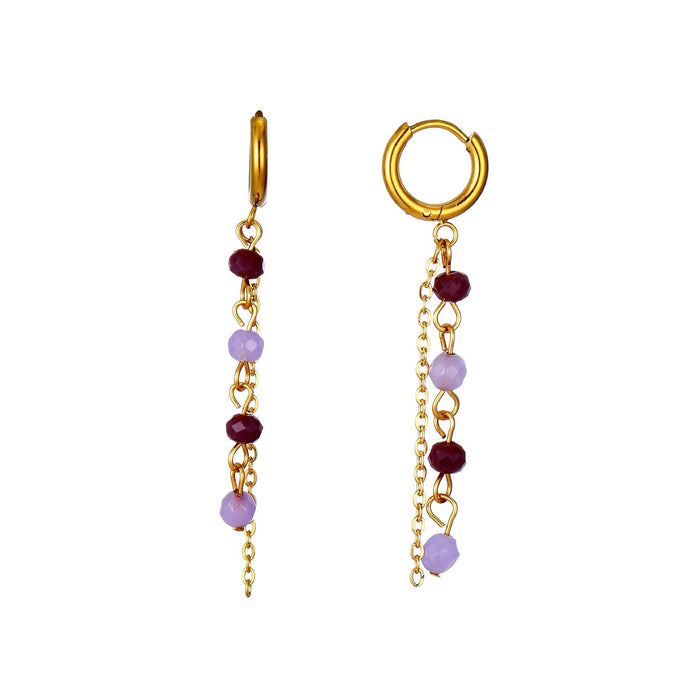 Boucle d'oreille Viena en acier inoxydable