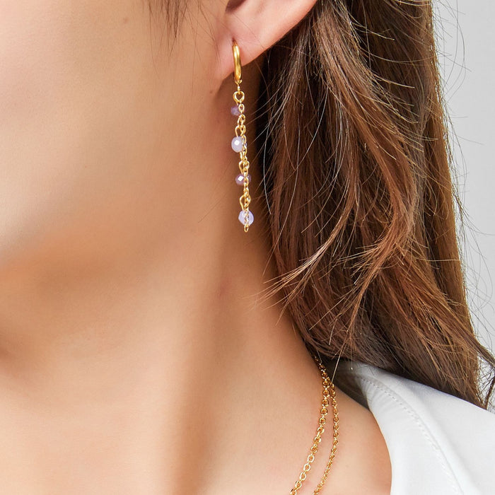 Boucle d'oreille Viena en acier inoxydable