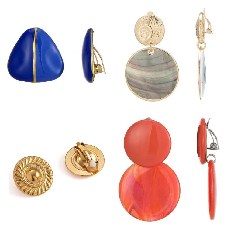 Boucles d’oreilles à clip confortables