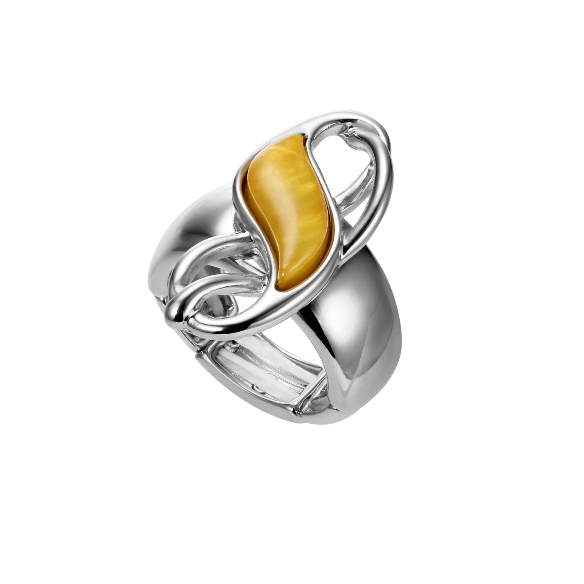 Bague élastique Ovale En Métal Doré Vieilli Avec Pierre Strass Rouge - Garantie Sans Nickel - Neuf Avec étiquettes