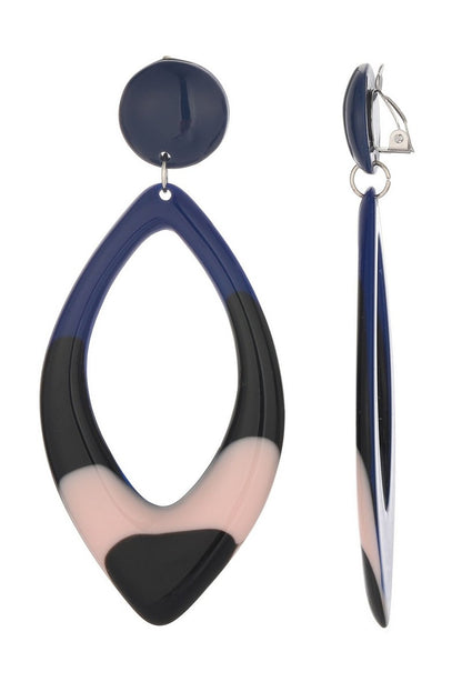 Boucles d'oreilles clip Fabriza en acier inoxydable