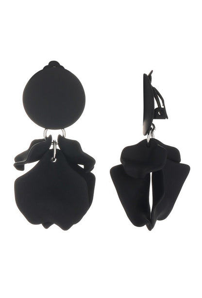 Boucles d'oreilles clip Flick en acier inoxydable