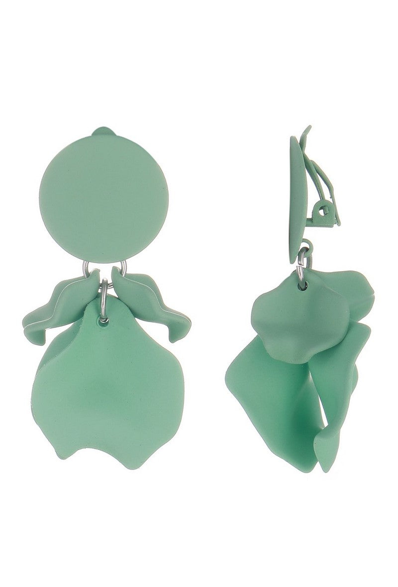 Boucles d'oreilles clip Flick en acier inoxydable