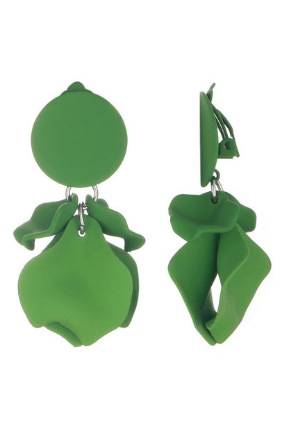 Boucles d'oreilles clip Flick en acier inoxydable