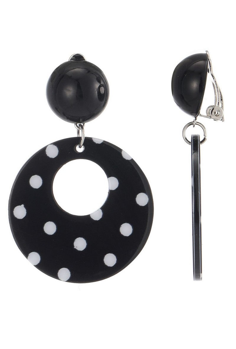 Boucles d'oreilles clip Florencia en acier inoxydable
