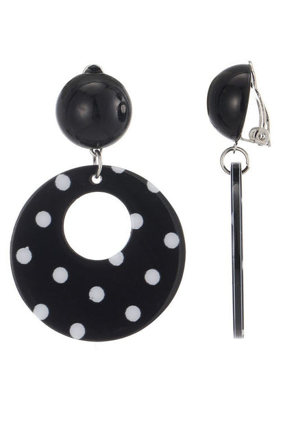 Boucles d'oreilles clip Florencia en acier inoxydable