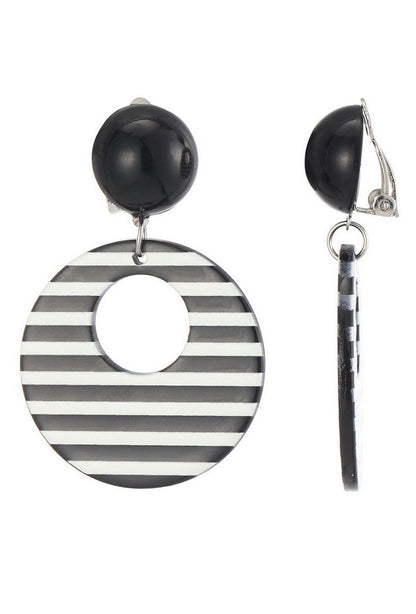 Boucles d'oreilles clip Florencia en acier inoxydable