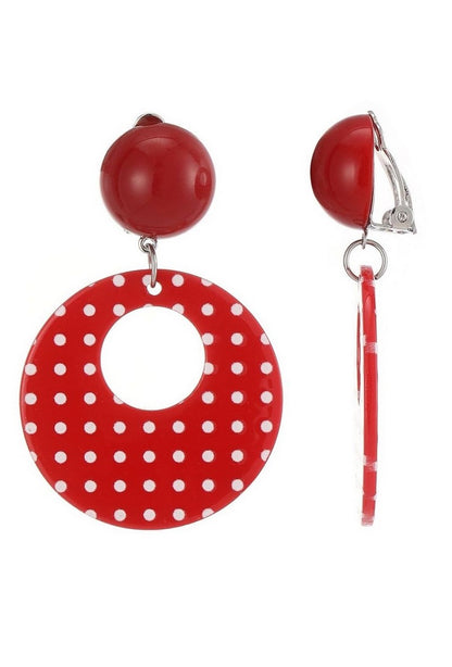 Boucles d'oreilles clip Florencia en acier inoxydable