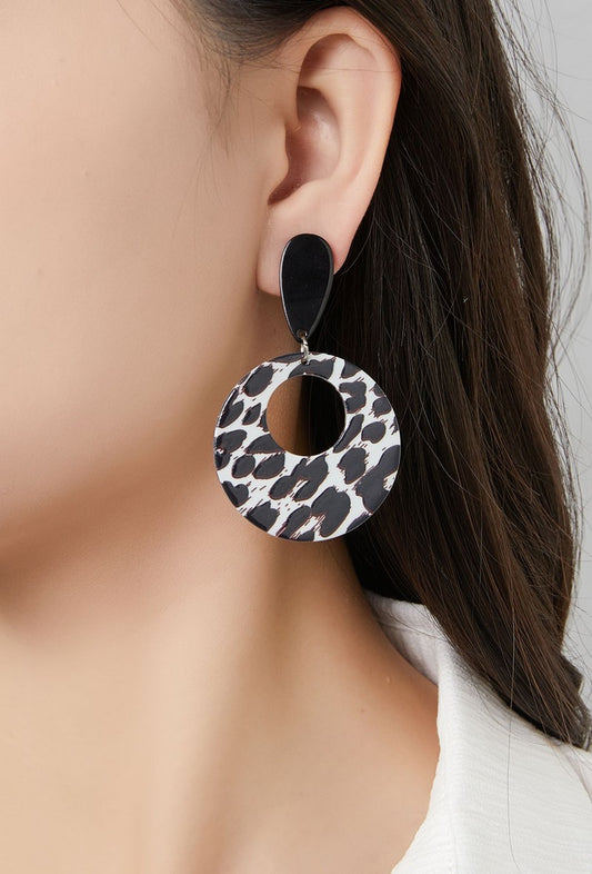 Boucles d'oreilles clip Fortune en acier inoxydable