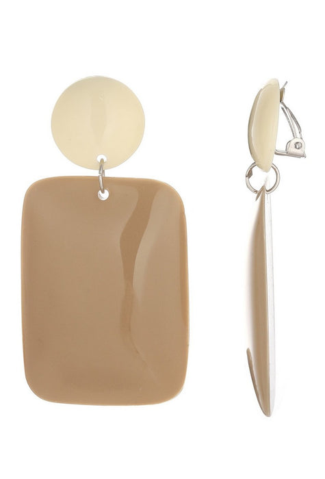 Boucles d'oreilles clip France en acier inoxydable