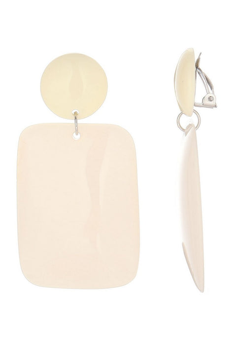 Boucles d'oreilles clip France en acier inoxydable