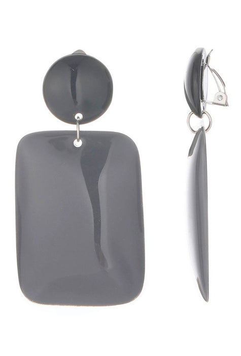 Boucles d'oreilles clip France en acier inoxydable