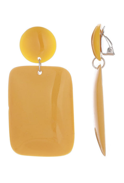 Boucles d'oreilles clip France en acier inoxydable