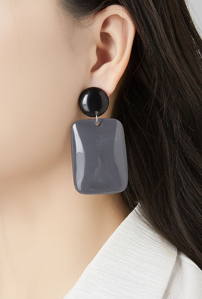 Boucles d'oreilles clip France en acier inoxydable