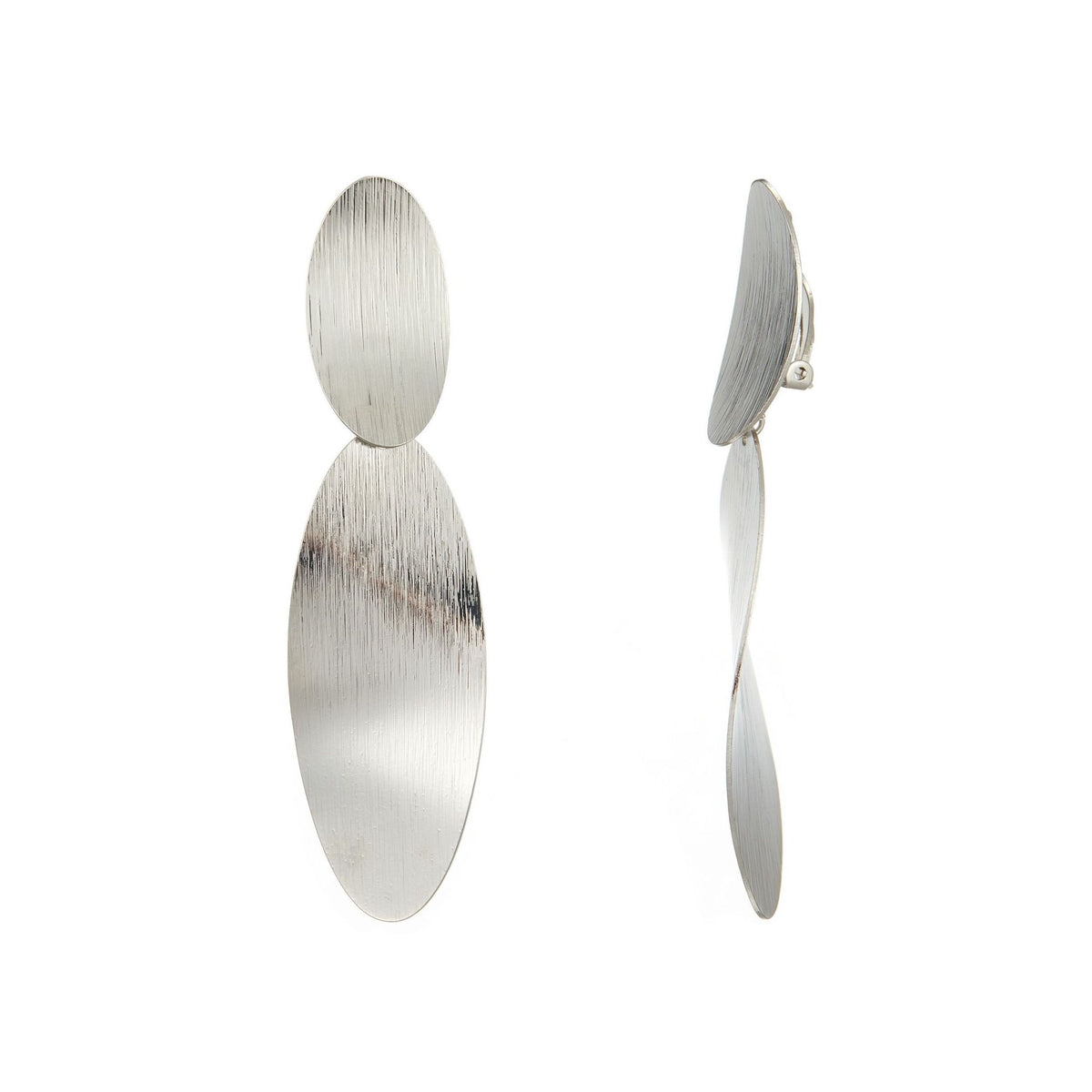 Boucles D'oreilles Clips En Métal - Occasion Mais état Neuf - Style Fantaisie