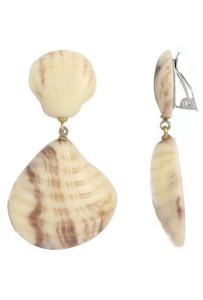 Boucles d'oreilles clip Nabla en acier inoxydable