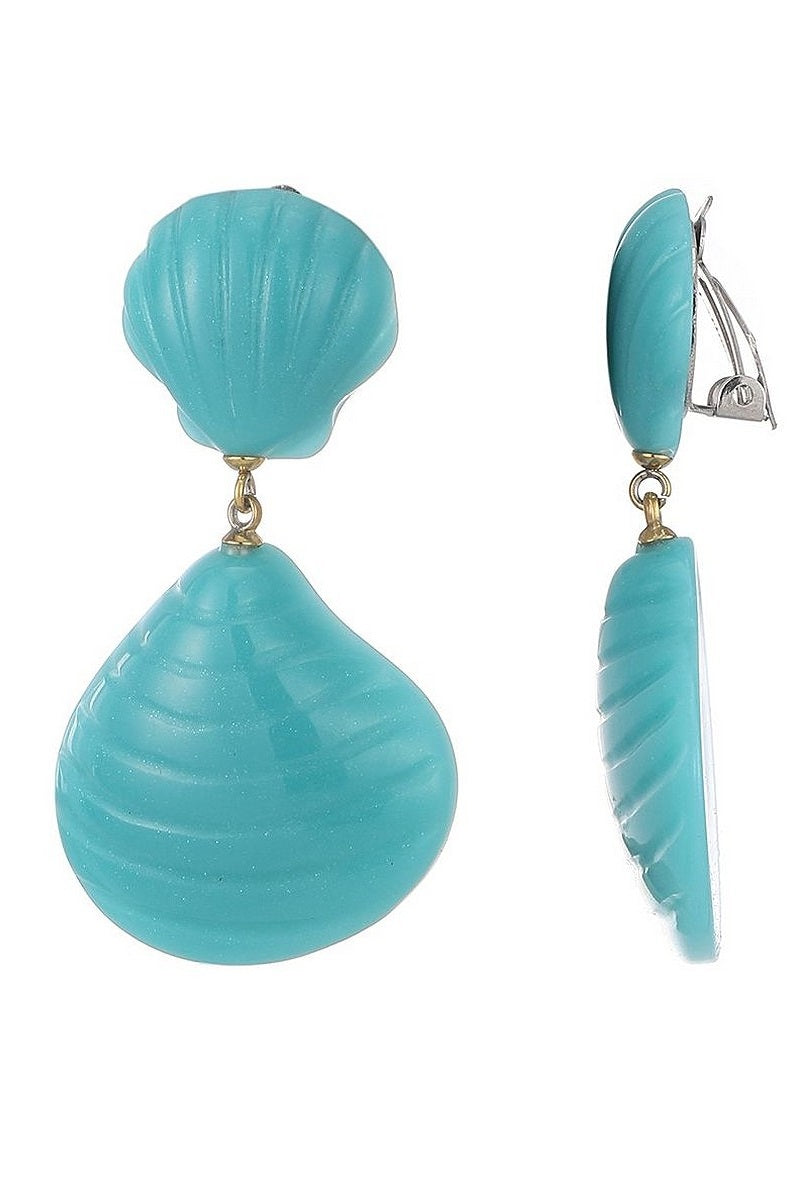 Boucles d'oreilles clip Nabla en acier inoxydable