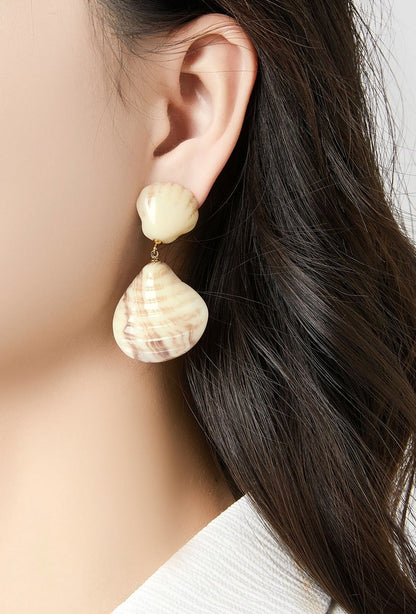 Boucles d'oreilles clip Nabla en acier inoxydable