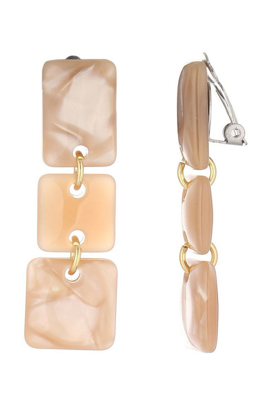 Boucles d'oreilles clip Neo en acier inoxydable