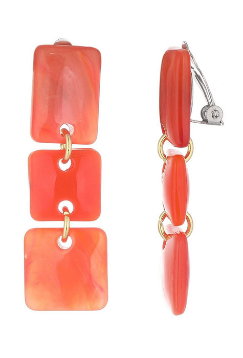 Boucles d'oreilles clip Neo en acier inoxydable