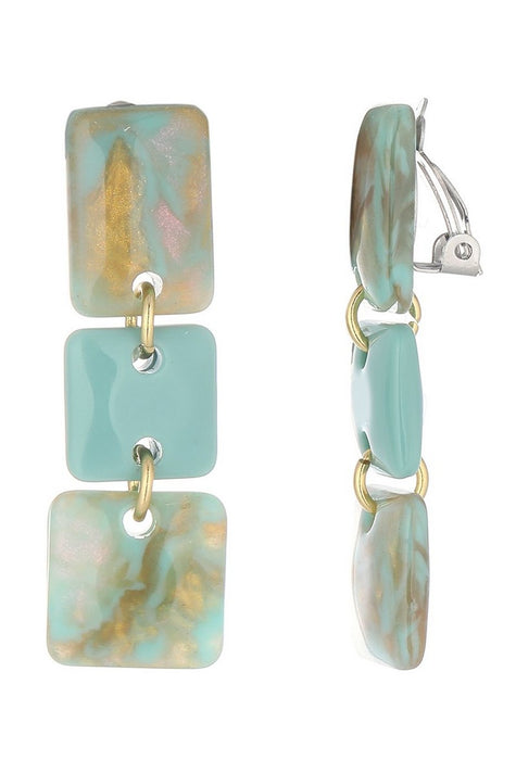 Boucles d'oreilles clip Neo en acier inoxydable