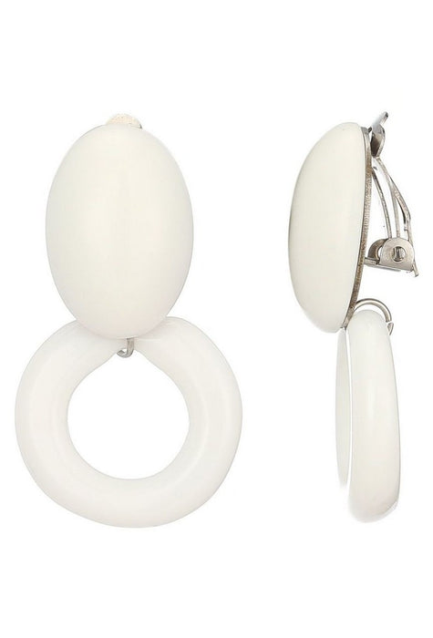 Boucles d'oreilles clip Nima en acier inoxydable