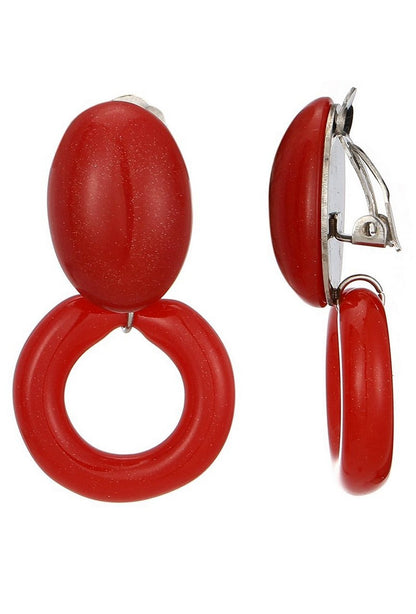 Boucles d'oreilles clip Nima en acier inoxydable