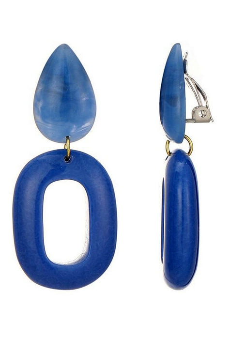 Boucles d'oreilles clip Ning en acier inoxydable