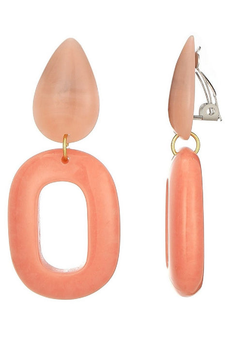 Boucles d'oreilles clip Ning en acier inoxydable