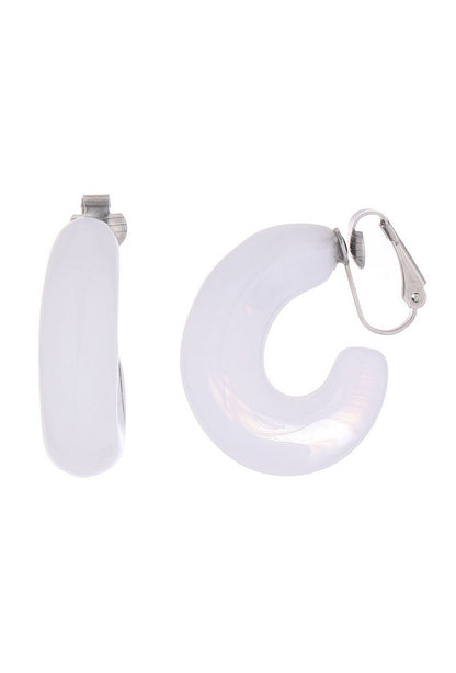 Boucles d'oreilles clip Nino en acier inoxydable