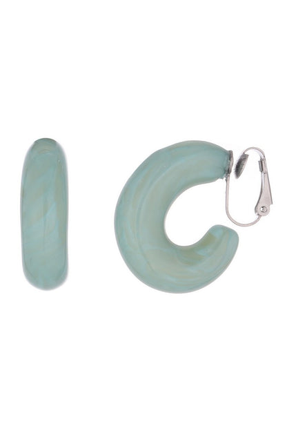 Boucles d'oreilles clip Nino en acier inoxydable