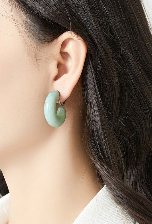 Boucles d'oreilles clip Nino en acier inoxydable