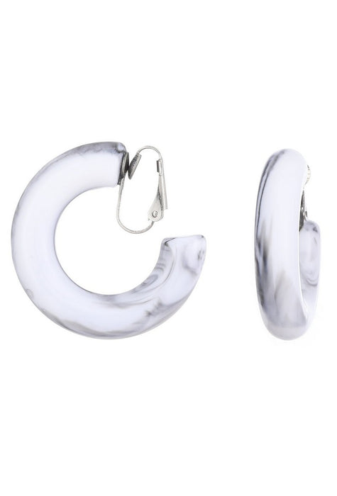 Boucles d'oreilles clip Ninon en acier inoxydable