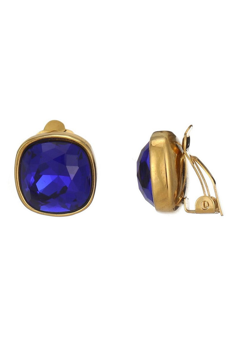 Boucles d'oreilles clip Nitika en acier inoxydable