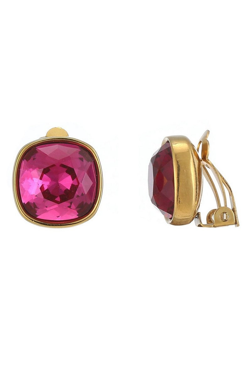 Boucles d'oreilles clip Nitika en acier inoxydable