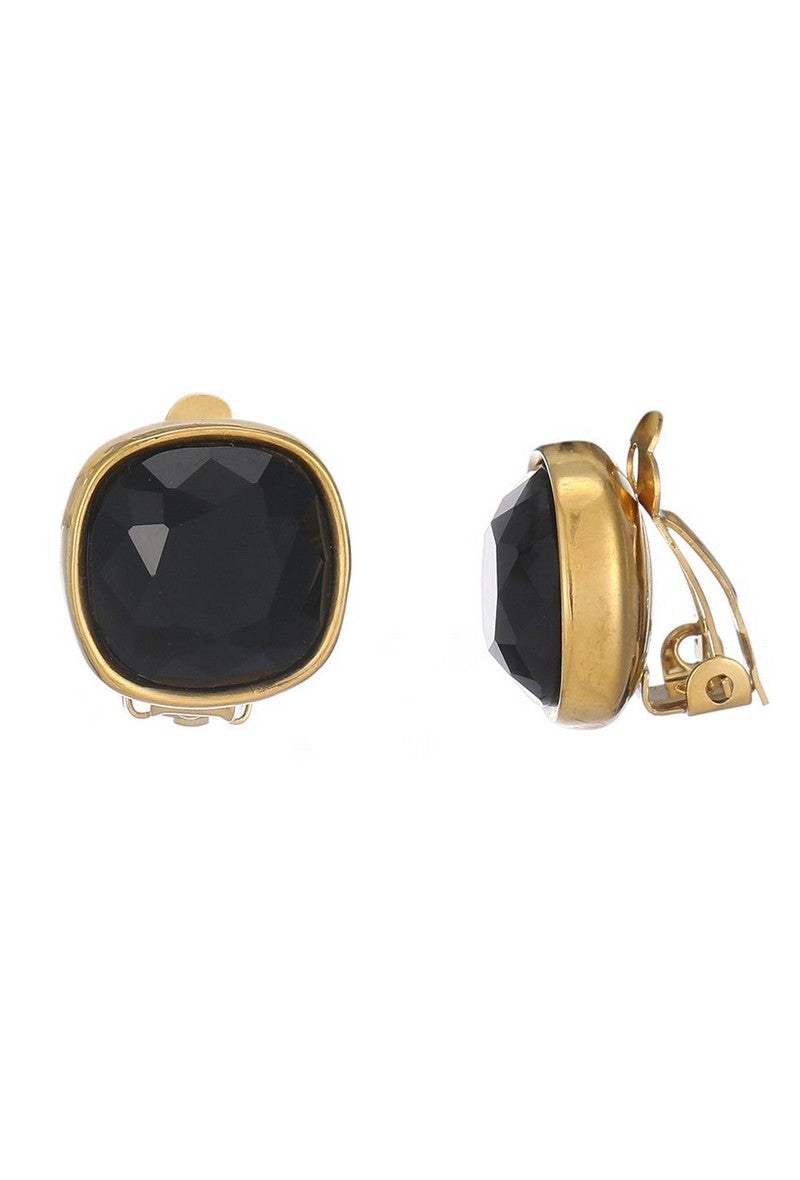 Boucles d'oreilles clip Nitika en acier inoxydable