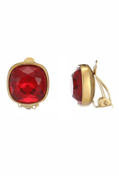 Boucles d'oreilles clip Nitika en acier inoxydable