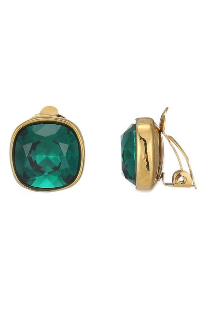 Boucles d'oreilles clip Nitika en acier inoxydable
