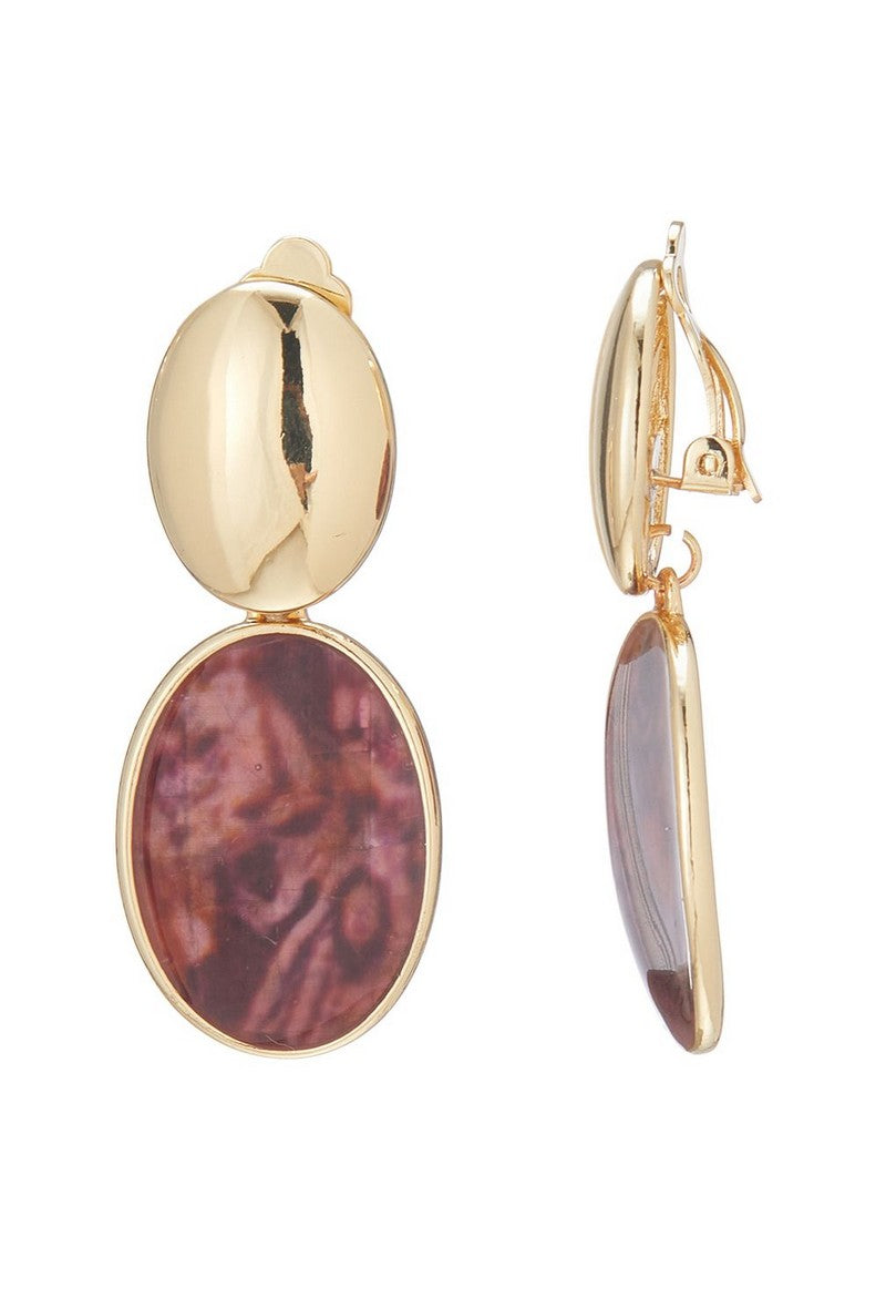 Boucle d'oreille clip Noelle
