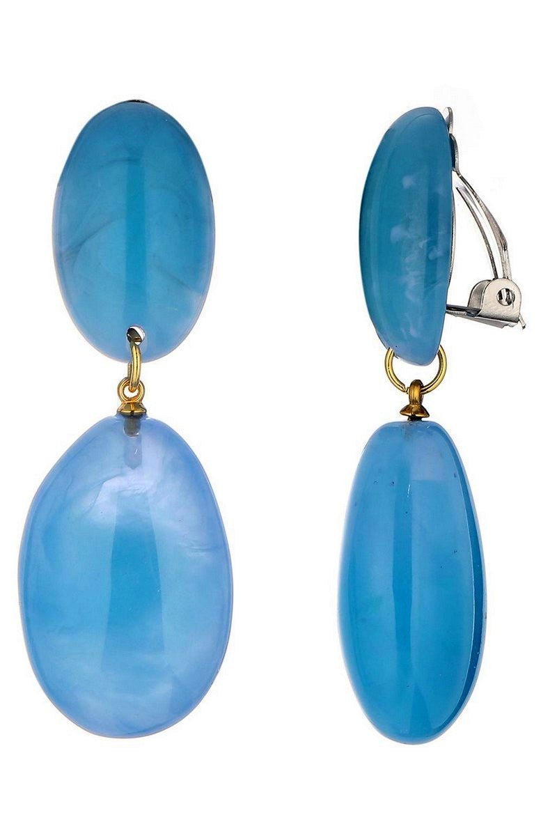 Boucles d'oreilles clip Nomaira en acier inoxydable