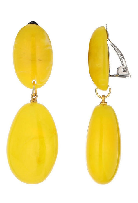 Boucles d'oreilles clip Nomaira en acier inoxydable