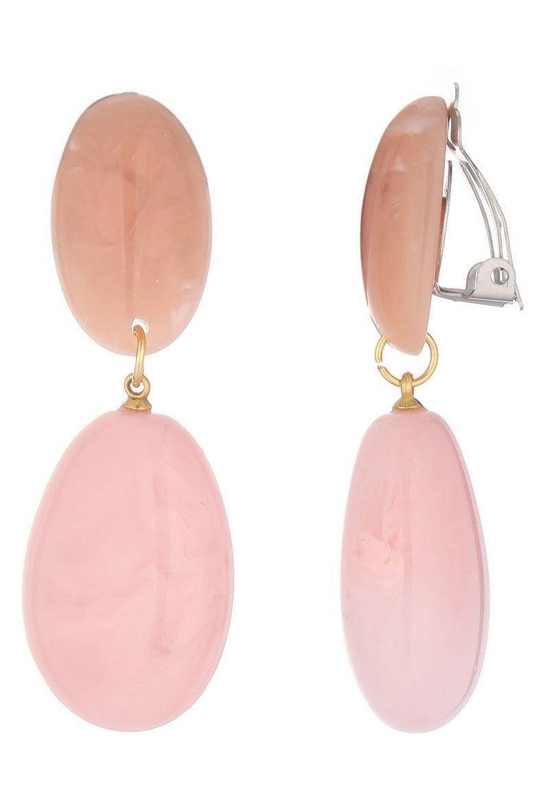 Boucles d'oreilles clip Nomaira en acier inoxydable
