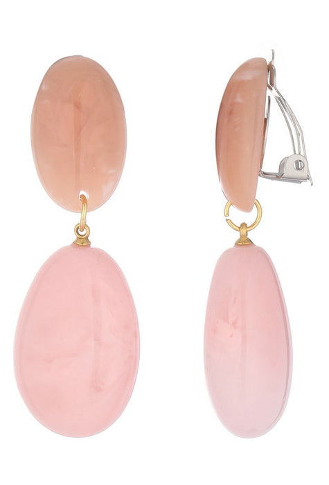 Boucles d'oreilles clip Nomaira en acier inoxydable