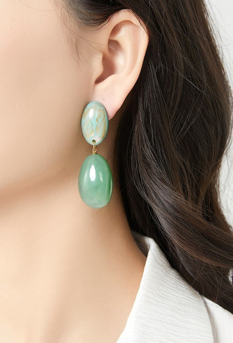 Boucles d'oreilles clip Nomaira en acier inoxydable