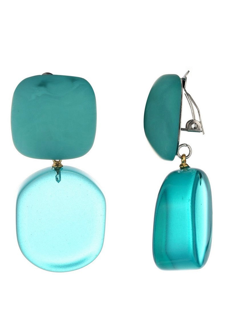 Boucles d'oreilles clip Noy en acier inoxydable