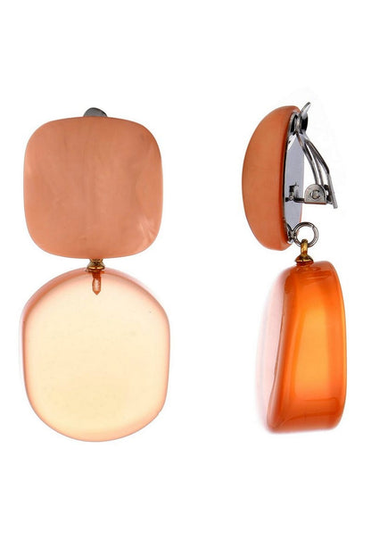 Boucles d'oreilles clip Noy en acier inoxydable