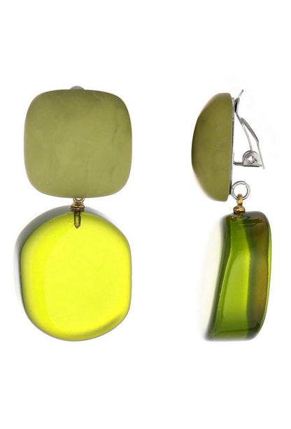 Boucles d'oreilles clip Noy en acier inoxydable