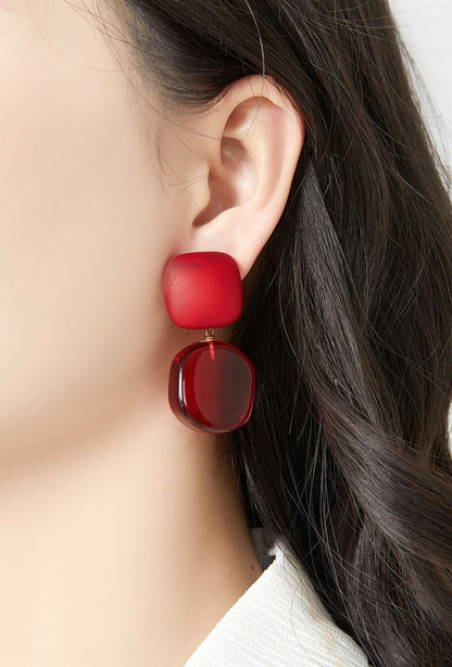 Boucles d'oreilles clip Noy en acier inoxydable