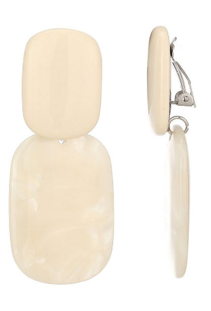 Boucles d'oreilles clip Ntombi en acier inoxydable