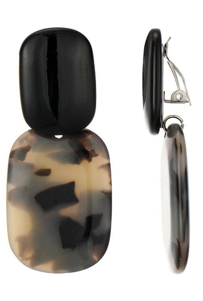 Boucles d'oreilles clip Ntombi en acier inoxydable
